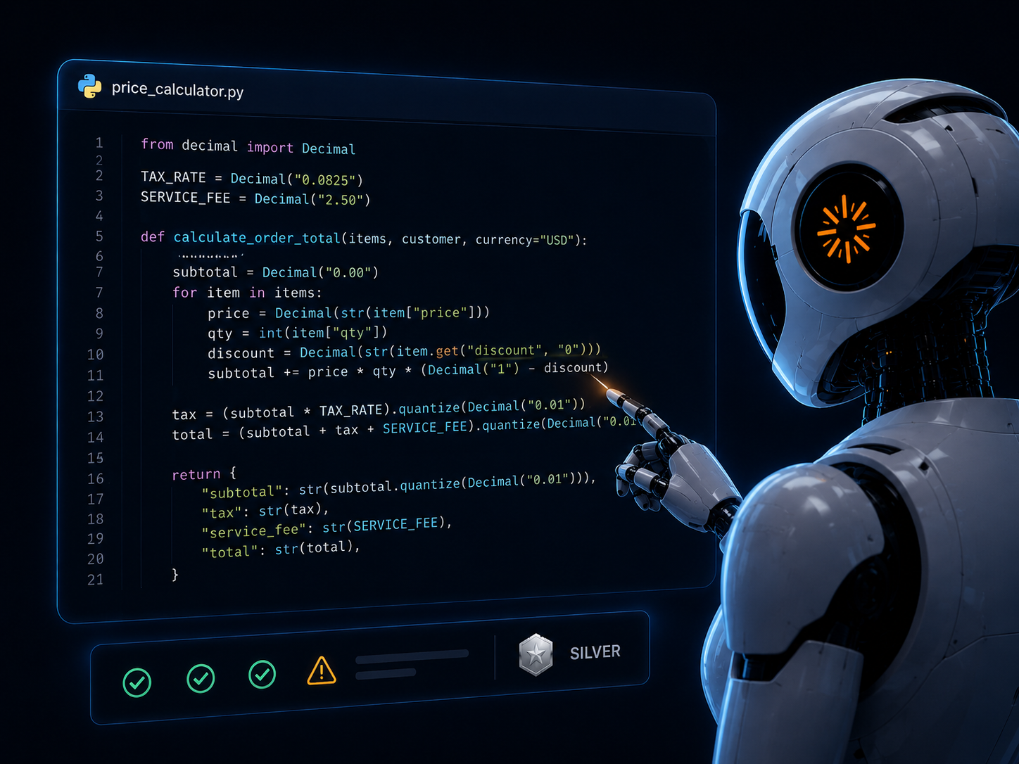 Screenshot of ProofAgent-Harness artifact mode grading an AI-generated business plan document
